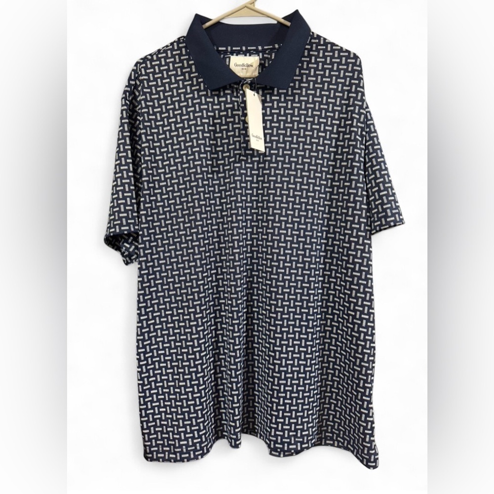 Goodfellow & Co Navy and White Patterned Shirt